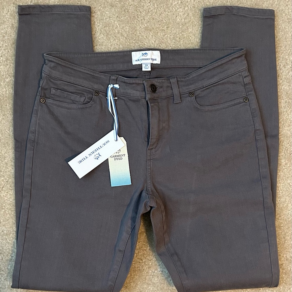 Southern Tide Harbor Grey Resort Colored Jeans